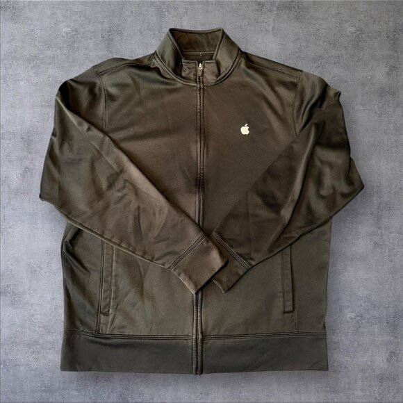 Black Apple Official Employee Zip-Up Hoodie – Large - Picture 1 of 6